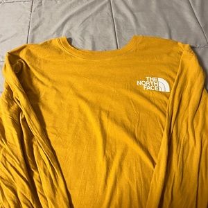 Mustard Northface Long-sleeved Shirt